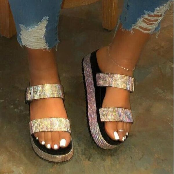 rhinestones women's slippers full diamond sandals summer breathable all-match increased shoes outdoor wild female slipper, Black
rhinestones women's slippers full diamond sandals summer breathable all-match increased shoes outdoor wild female slipper, Black