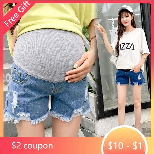 maternity bottoms summer casual denim shorts elastic waist belly short jeans clothes for pregnant women ripped hole pregnancy, White
maternity bottoms summer casual denim shorts elastic waist belly short jeans clothes for pregnant women ripped hole pregnancy, White