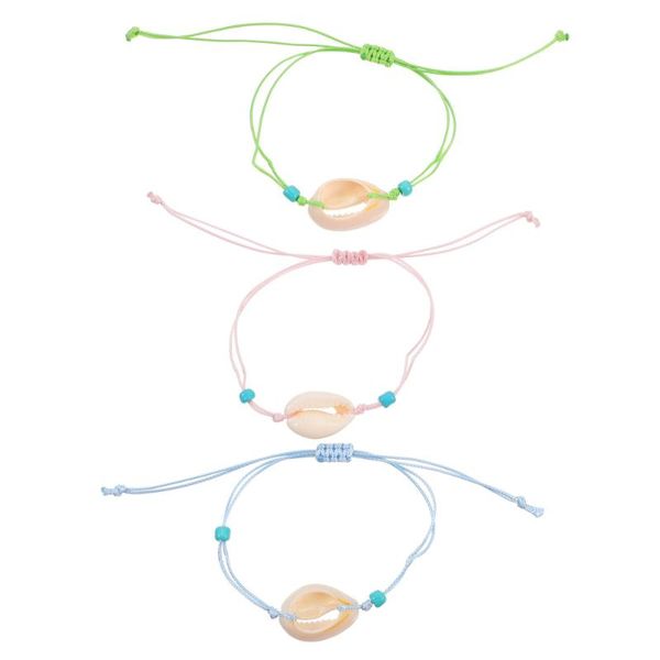 charm bracelets 3pcs hand-woven decorative summer bangles shell wrist chain gifts, Golden;silver
charm bracelets 3pcs hand-woven decorative summer bangles shell wrist chain gifts, Golden;silver