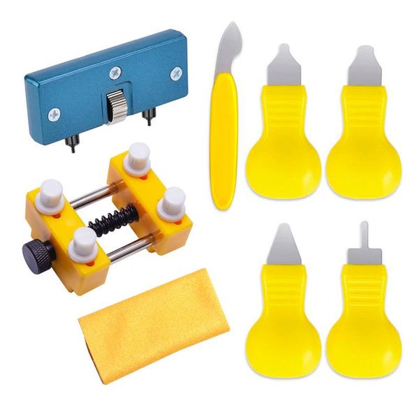 repair tools & kits set of 8 watch kit case opener adjustable back remover watcher holder with 5 x pry+1 cloth for cover
repair tools & kits set of 8 watch kit case opener adjustable back remover watcher holder with 5 x pry+1 cloth for cover