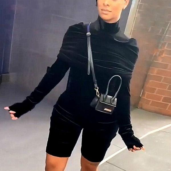 women's jumpsuits & rompers 2021 long sleeve velvet black bodycon playsuit autumn winter women streetwear fashion outfits party club bo, Black;white
women's jumpsuits & rompers 2021 long sleeve velvet black bodycon playsuit autumn winter women streetwear fashion outfits party club bo, Black;white