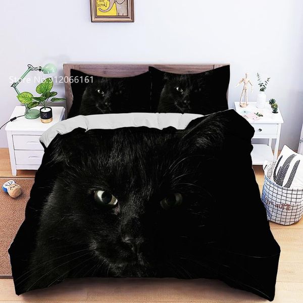 bedding sets dark cats duvet cover 3d print black animals set us/eu/au bed quilt for bedroom home textile bedclothes 2/3pcs
bedding sets dark cats duvet cover 3d print black animals set us/eu/au bed quilt for bedroom home textile bedclothes 2/3pcs