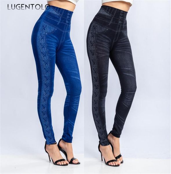 lugentolo leggings skinny women high waist side printed thin tight raising capris female casual long women's, Black
lugentolo leggings skinny women high waist side printed thin tight raising capris female casual long women's, Black