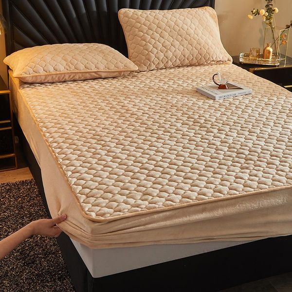 sheets & sets simple velvet quilted bed mattress protector soft cozy short plush fitted sheet winter thick warm stretch quilting
sheets & sets simple velvet quilted bed mattress protector soft cozy short plush fitted sheet winter thick warm stretch quilting