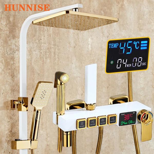 bathroom shower faucet digital mixer set white gold fixture system thermostatic head sets
bathroom shower faucet digital mixer set white gold fixture system thermostatic head sets