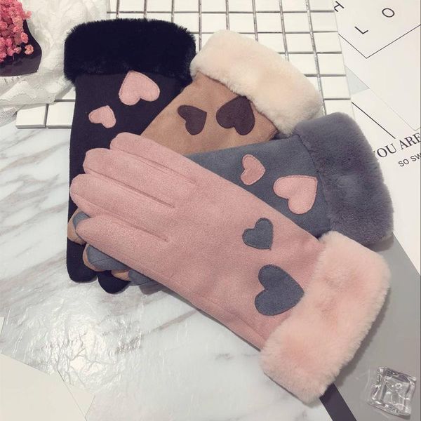 five fingers gloves women winter touch screen students thicken mittens outdoor riding soft comfortable casual hand finger warmth work, Blue;gray
five fingers gloves women winter touch screen students thicken mittens outdoor riding soft comfortable casual hand finger warmth work, Blue;gray