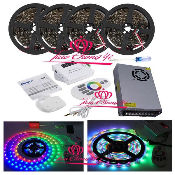 strips 5v ws2812b rgb individually addressable led strip ip20+ music controller+power
strips 5v ws2812b rgb individually addressable led strip ip20+ music controller+power