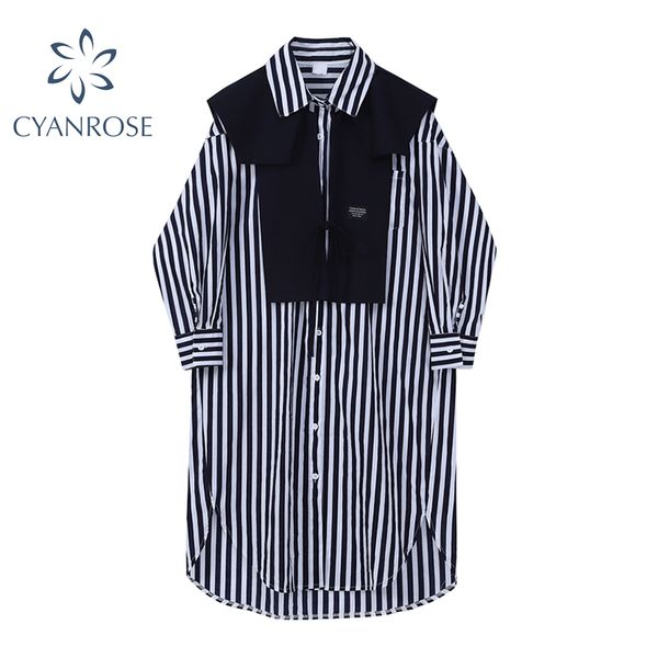 striped shirt dress women with shawl long sleeve lapel korean casual office ladies vestidos female loose straight frocks 210417, Black;gray
striped shirt dress women with shawl long sleeve lapel korean casual office ladies vestidos female loose straight frocks 210417, Black;gray