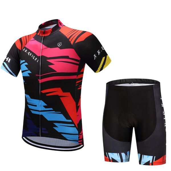 team version of the cycling jersey for men and women short-sleeved summer sunscreen suit mountain bike children's jacke racing sets, Black;blue
team version of the cycling jersey for men and women short-sleeved summer sunscreen suit mountain bike children's jacke racing sets, Black;blue