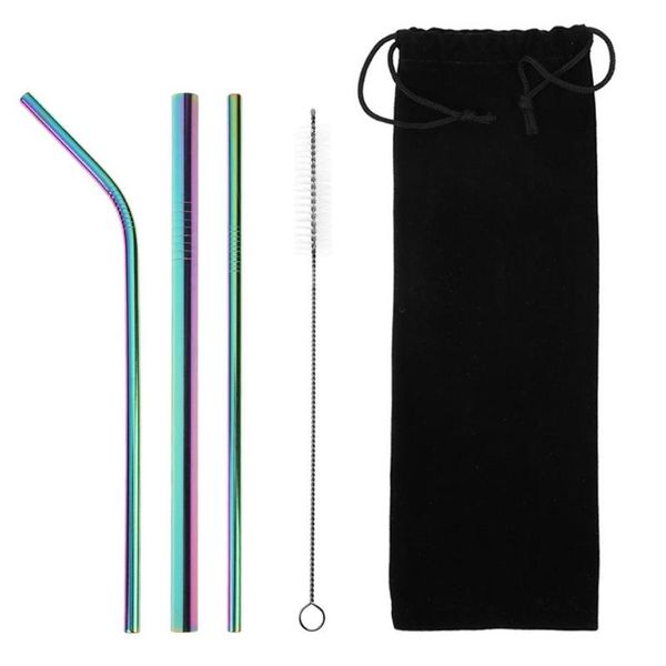 drinking straws 5pcs reusable metal stainless steel screw thread straight bent with cleaner brush set home party bar accessories
drinking straws 5pcs reusable metal stainless steel screw thread straight bent with cleaner brush set home party bar accessories