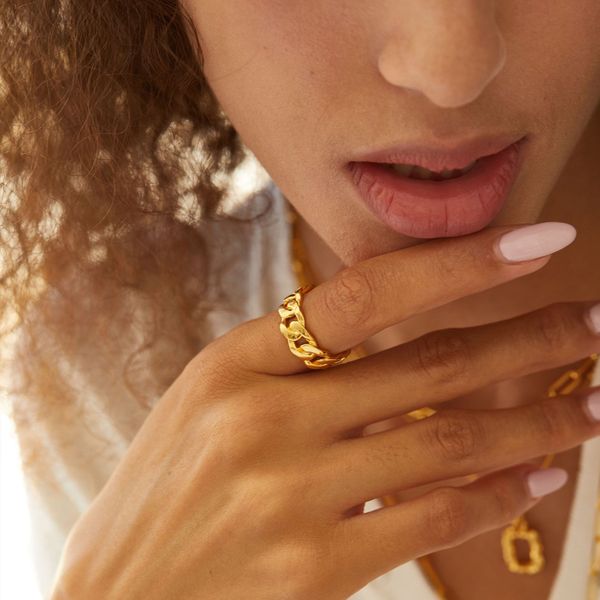chain link ring gold plated 925 sterling silver stackable knuckle thumb rings for women minimalist statement jewelry
chain link ring gold plated 925 sterling silver stackable knuckle thumb rings for women minimalist statement jewelry