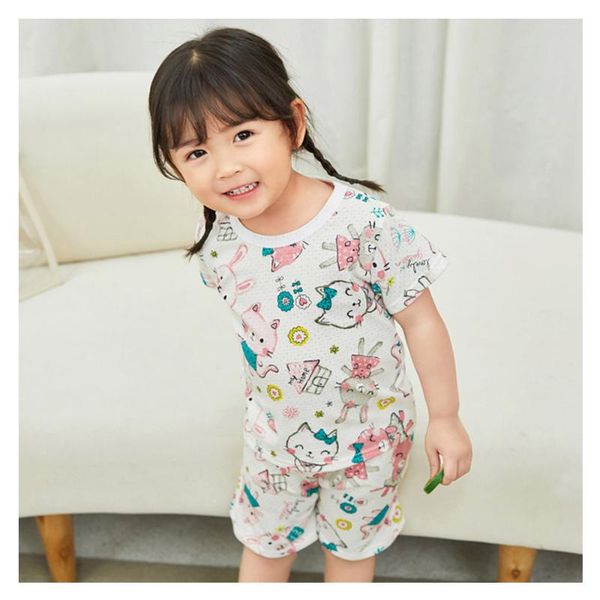 clothing sets baby girls pajamas summer short sleeve children's sleepwear cotton pyjamas suits for kids 2-11t years pijamas, White
clothing sets baby girls pajamas summer short sleeve children's sleepwear cotton pyjamas suits for kids 2-11t years pijamas, White