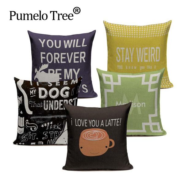 cushion/decorative pillow nordic style letter printed cushion cover decorative pillows for sofa car home woven linen pillowcase customized
cushion/decorative pillow nordic style letter printed cushion cover decorative pillows for sofa car home woven linen pillowcase customized
