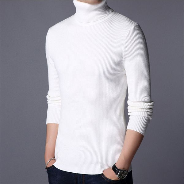 men's sweaters new mens pullovers half turtleneck slim fit jumpers knitwea casual clothing male fashion brand distressed solid ok4, White;black