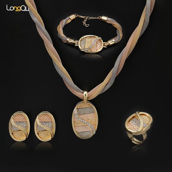earrings & necklace exquisite africa dubai jewelry set luxury gold-color big nigerian wedding african beads costume design, Silver
earrings & necklace exquisite africa dubai jewelry set luxury gold-color big nigerian wedding african beads costume design, Silver