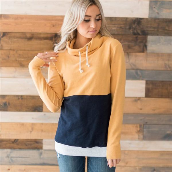 women's hoodies & sweatshirts mujer patchwork women fashion style female casual camel turquoise pullovers turtleneck hoodie, Black
women's hoodies & sweatshirts mujer patchwork women fashion style female casual camel turquoise pullovers turtleneck hoodie, Black