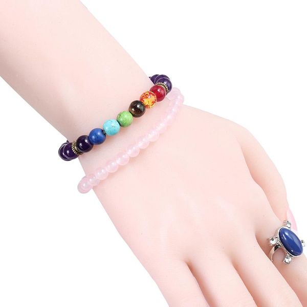 beaded, strands 2 pce/set fashion 7 chakra beads couple charm bracelet male gift for women bracelets bangles handmade jewelry accessiores bo, Black
beaded, strands 2 pce/set fashion 7 chakra beads couple charm bracelet male gift for women bracelets bangles handmade jewelry accessiores bo, Black