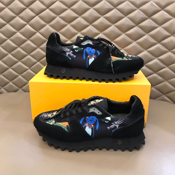2021 men sneakers shoes mens leather stitching fashion athletic lace-up statement casual menss designer outdoor cartoon printing shoess, Black
2021 men sneakers shoes mens leather stitching fashion athletic lace-up statement casual menss designer outdoor cartoon printing shoess, Black