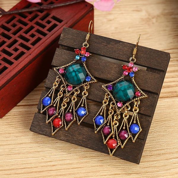 dangle & chandelier boho rhombus drop earrings women retro gold metal hollow geometric tassel earring rhinestone ethnic jhumka jewelr, Silver
dangle & chandelier boho rhombus drop earrings women retro gold metal hollow geometric tassel earring rhinestone ethnic jhumka jewelr, Silver