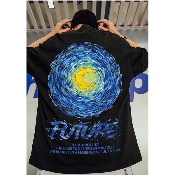 oil painting moon print men's hip-hop t shirt high-quality comfortable and breathable fashion street daily travel home party, White;black
oil painting moon print men's hip-hop t shirt high-quality comfortable and breathable fashion street daily travel home party, White;black