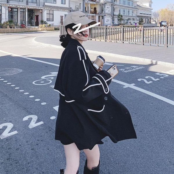 black windbreaker women's long and small 2021 british style goddess fan spring autumn coat trench coats, Tan;black
black windbreaker women's long and small 2021 british style goddess fan spring autumn coat trench coats, Tan;black