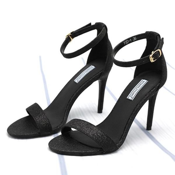 dress shoes one-button buckle open toe super high heel sandals 2021 summer fashion wild star with the same paragraph stiletto, Black
dress shoes one-button buckle open toe super high heel sandals 2021 summer fashion wild star with the same paragraph stiletto, Black