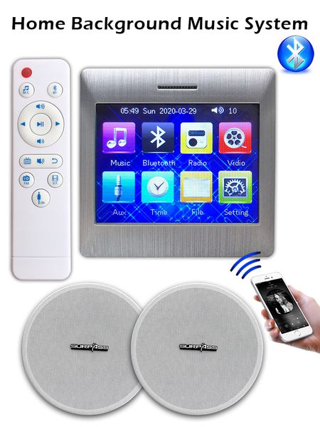 smart home control mini bluetooth speaker kit touch screen amplifier 15-40 watts ceiling loudspeaker for background music system
smart home control mini bluetooth speaker kit touch screen amplifier 15-40 watts ceiling loudspeaker for background music system