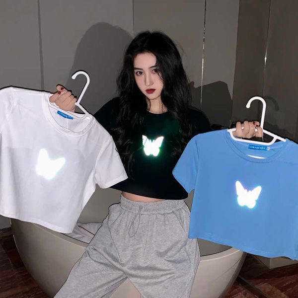 summer short sleeve t-shirts women butterfly crop sweet korean all-match tees fashion casual woman tshirts 210525, White
summer short sleeve t-shirts women butterfly crop sweet korean all-match tees fashion casual woman tshirts 210525, White