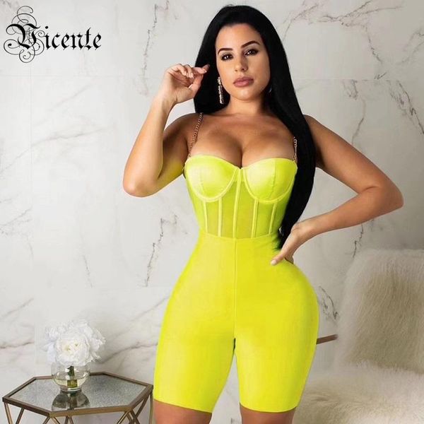 women's jumpsuits & rompers vicente 2021 all trendy mesh splicing spaghetti strap celebrity party bandage playsuit, Black;white
women's jumpsuits & rompers vicente 2021 all trendy mesh splicing spaghetti strap celebrity party bandage playsuit, Black;white