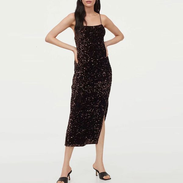 dresses sequin sleeveless straight neckline straps midi women party club shiny elegant lady, Black;gray
dresses sequin sleeveless straight neckline straps midi women party club shiny elegant lady, Black;gray
