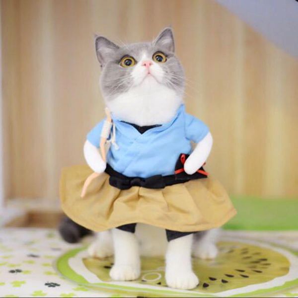 funny cosplay clothes pet costume uniform suit cat puppy dressing up party clothing for costumes
funny cosplay clothes pet costume uniform suit cat puppy dressing up party clothing for costumes
