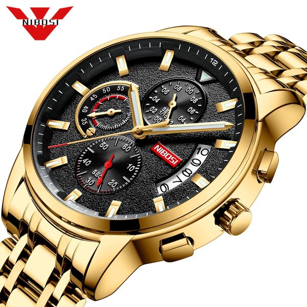 nibosi new brand quartz watch men sport watches men steel band military clock waterproof gold wrist mens watch relogio masculinog, Slivery;brown
nibosi new brand quartz watch men sport watches men steel band military clock waterproof gold wrist mens watch relogio masculinog, Slivery;brown