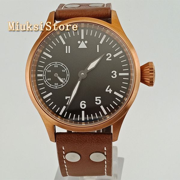 fashion classic man mechanical watch corgeut 4m bronze case saffron glass 6497 hand wind men's 2633, Slivery;brown
fashion classic man mechanical watch corgeut 4m bronze case saffron glass 6497 hand wind men's 2633, Slivery;brown