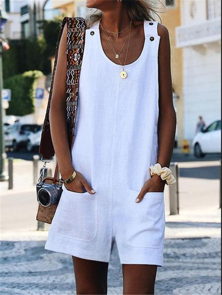 women's jumpsuits & rompers jumpsuit 2021 fashion sleeveless women boho playsuit summer beach casual clothes, Black;white
women's jumpsuits & rompers jumpsuit 2021 fashion sleeveless women boho playsuit summer beach casual clothes, Black;white