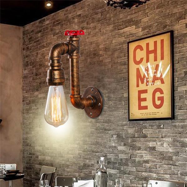 vintage water pipe wall light fixture steampunk industrial e27 lamp iron metal sconce for corridor cafe bar decor
vintage water pipe wall light fixture steampunk industrial e27 lamp iron metal sconce for corridor cafe bar decor