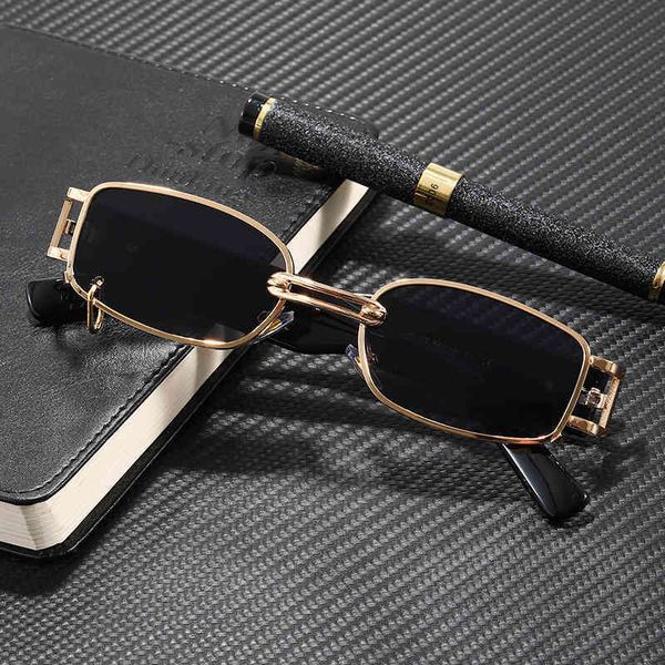 2021 rectangular sunglasses vintage metal place luxury glasses men women rectangle sunglasses uv400 driving glasses, Silver
2021 rectangular sunglasses vintage metal place luxury glasses men women rectangle sunglasses uv400 driving glasses, Silver