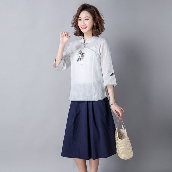 vintage blouse women new original chinese style clothing women retro hand button linen mandarin collar chinese 11798, Red
vintage blouse women new original chinese style clothing women retro hand button linen mandarin collar chinese 11798, Red