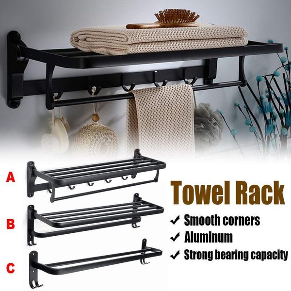towel racks foldable holder alumimum black shelf wall mounted bathroom rack storage hanger 59 / 60cm for
towel racks foldable holder alumimum black shelf wall mounted bathroom rack storage hanger 59 / 60cm for
