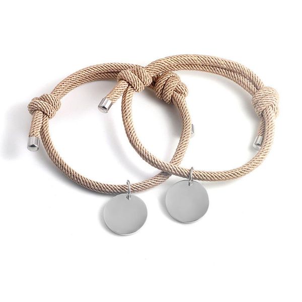 beaded, strands diy creative bracelet stainless steel tag couple bracelets korean students men and women a pair of bracelets., Black
beaded, strands diy creative bracelet stainless steel tag couple bracelets korean students men and women a pair of bracelets., Black
