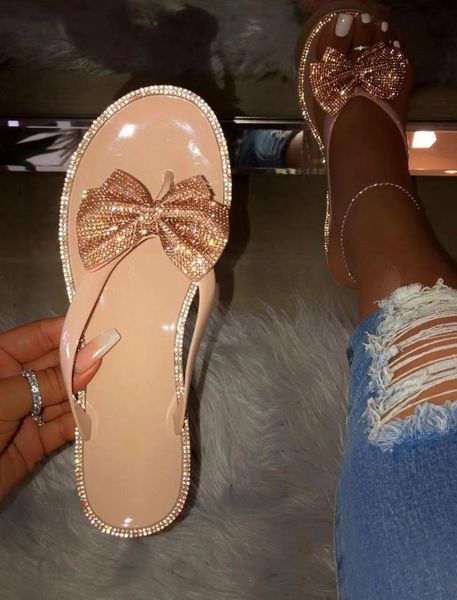 women sandals set auger butterfly-knot candy color flip-flops non-slip outdoor big size solid beach party, Black
women sandals set auger butterfly-knot candy color flip-flops non-slip outdoor big size solid beach party, Black