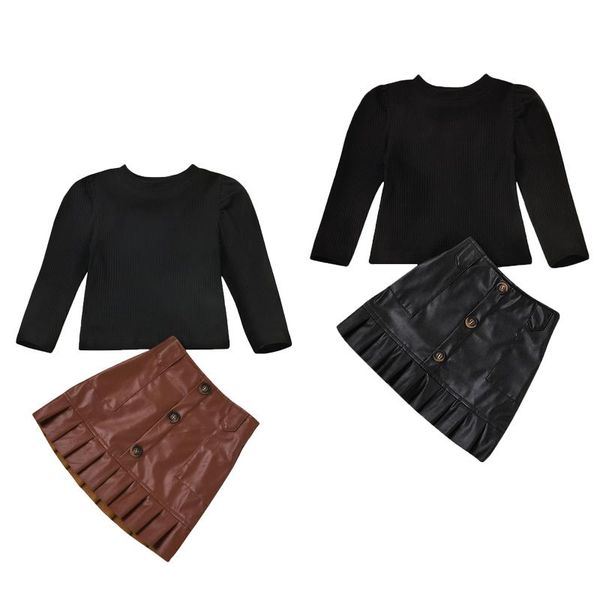 clothing sets wallarenear fashion kids girls clothes autumn long sleeve knit pullover button leather a-line skirts 1-8y, White
clothing sets wallarenear fashion kids girls clothes autumn long sleeve knit pullover button leather a-line skirts 1-8y, White