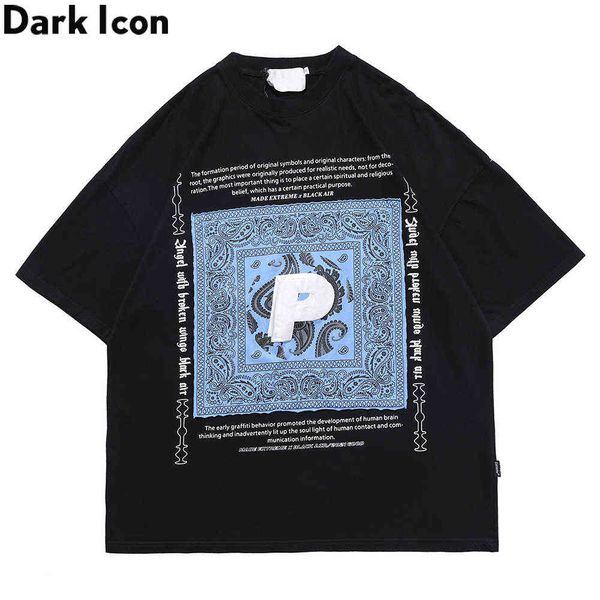 bandana patchwork hip hop t-shirt men summer oversized street fashion men's tshirts cotton tee 210603, White;black
bandana patchwork hip hop t-shirt men summer oversized street fashion men's tshirts cotton tee 210603, White;black