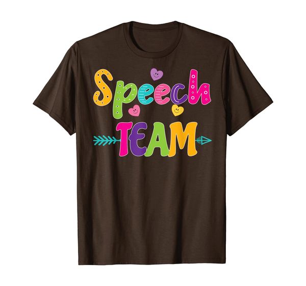speech team t-shirt speech therapist gifts, White;black