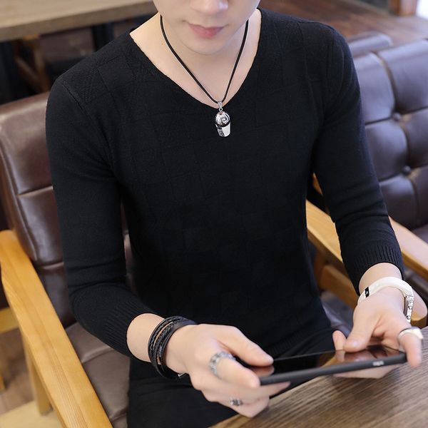men's sweaters sweater with low-cut v casual pullovers thin woolen man's knitted shirt long sleeves red white 5s8m, White;black
men's sweaters sweater with low-cut v casual pullovers thin woolen man's knitted shirt long sleeves red white 5s8m, White;black