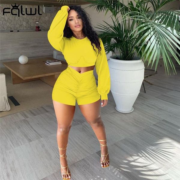 women's tracksuits fqlwl summer streetwear bodycon 2 two piece sets women outfits long sleeve crop biker shorts black casual matching, Gray
women's tracksuits fqlwl summer streetwear bodycon 2 two piece sets women outfits long sleeve crop biker shorts black casual matching, Gray