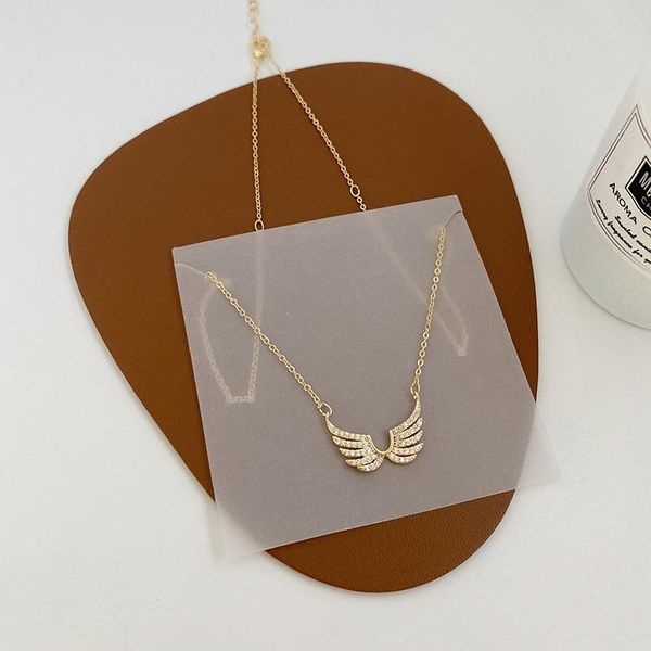pendant necklaces korean full sparkly rhinestone simulation wing necklace for women ladies gold color thin chain jewelry, Silver
pendant necklaces korean full sparkly rhinestone simulation wing necklace for women ladies gold color thin chain jewelry, Silver