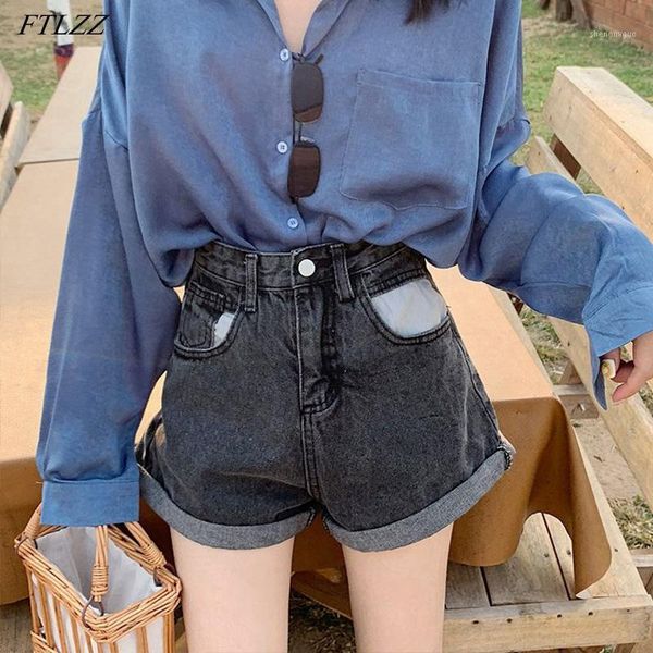 2021 summer women casual wide leg blue denim shorts vintage female high waist solid color loose jeans, White;black
2021 summer women casual wide leg blue denim shorts vintage female high waist solid color loose jeans, White;black