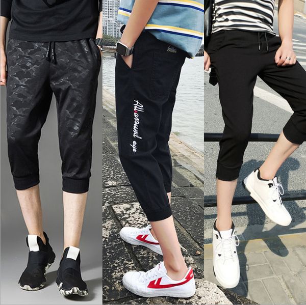 sports cropped pants mens summer new korean style casual stretch shorts mens beam foot shut cropped pants fashion, Black
sports cropped pants mens summer new korean style casual stretch shorts mens beam foot shut cropped pants fashion, Black