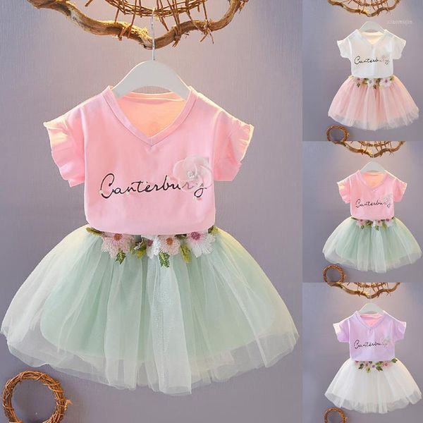 2-8 years girl clothes children pure color letter round collar short gauze skirt two piece suit kids clothing sets skirts, Blue
2-8 years girl clothes children pure color letter round collar short gauze skirt two piece suit kids clothing sets skirts, Blue