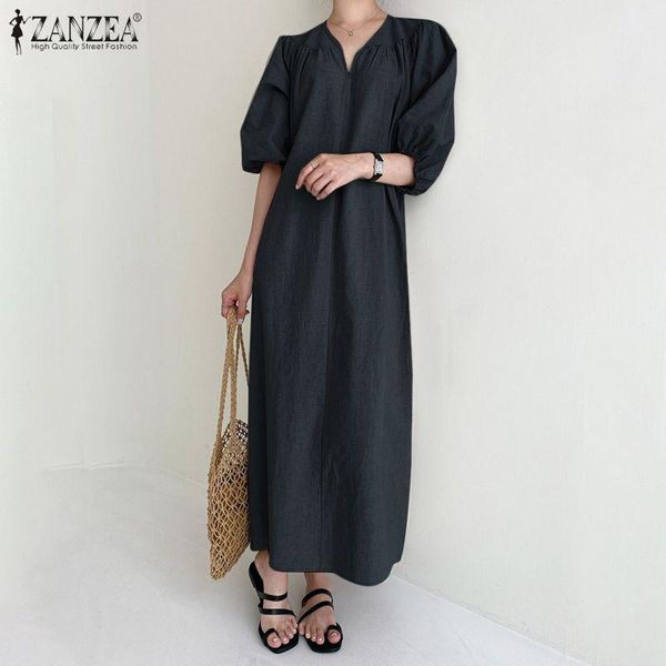 neck robe femme elegant solid kftan vestidos female puff sleeves dresses plus size 5xlwomens summer korean maxi dress casual, Black;gray
neck robe femme elegant solid kftan vestidos female puff sleeves dresses plus size 5xlwomens summer korean maxi dress casual, Black;gray